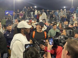 Larry Fitzgerald Michael Phelps