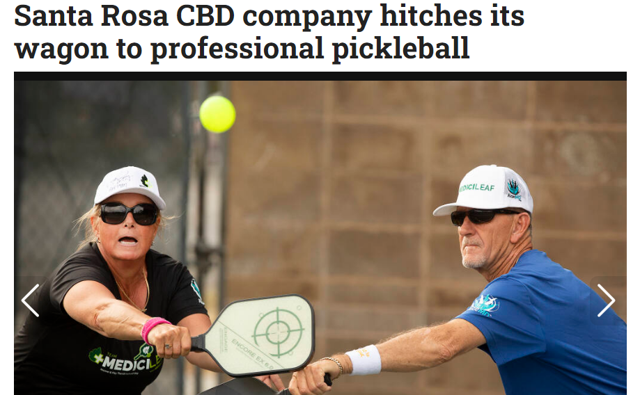 Santa Rosa CBD company hitches its wagon to professional pickleball